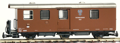 Ferro Train 708-302 - Austrian ÖBB F3ho/s 8502, 3 ax postal car, MzB brown